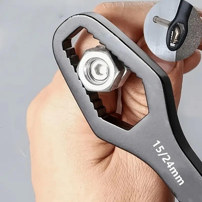Double-Ended Adjustable Wrench | 3-17mm Size Range for Automotive Repair & Household Use | General Purpose Tool