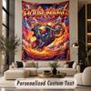 Motorrad (1) Thema Personalisierte Wandteppich Benutzerdefinierter Name Text Wandbehang Tapisserie Haus Hintergrund Dekoration
