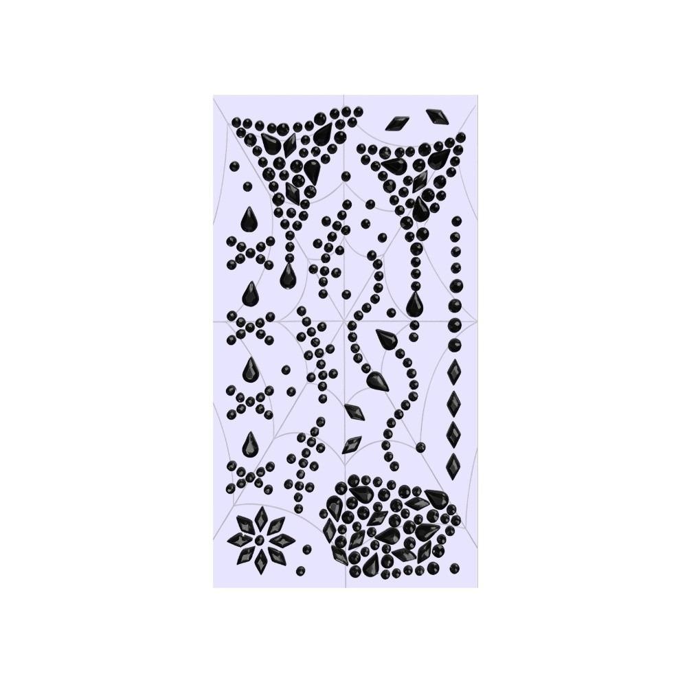 Rhinestone Face Eye Jewels Sticker 3D Face Gem Sticker Crystal Tattoo Sticker Halloween Party