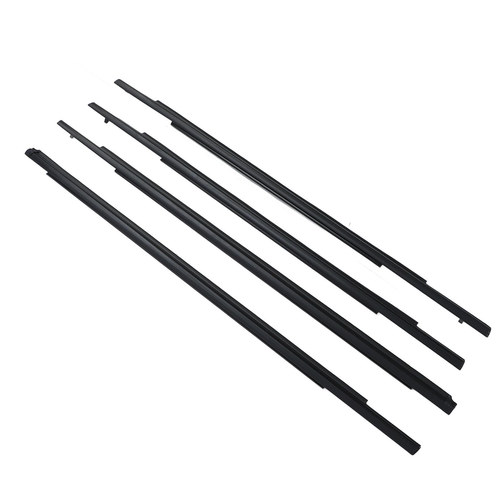 4PCS Front Rear Door Belt Moulding