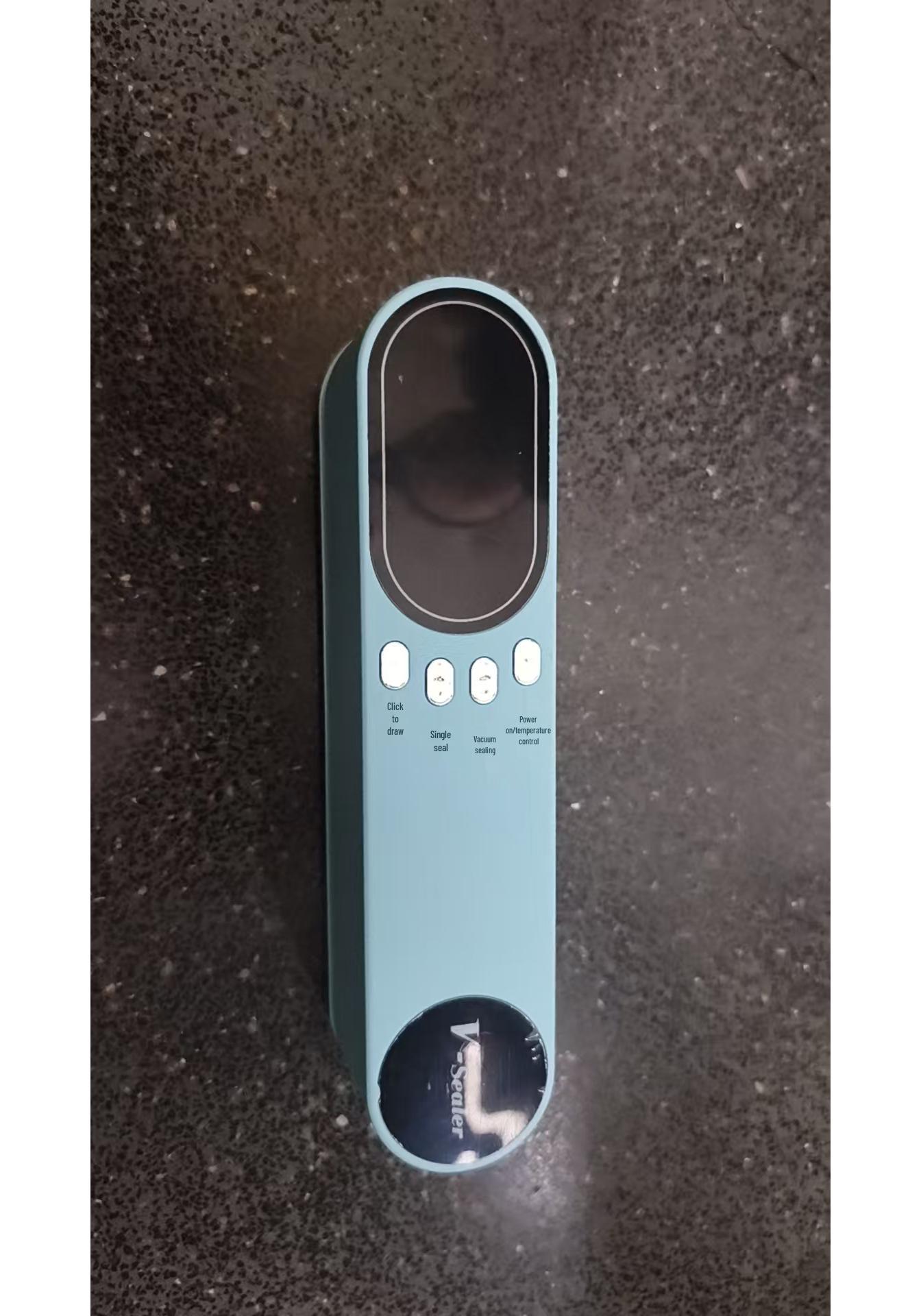 

Automatic Mini Vacuum Sealer with Digital Display for Dry & Wet Food Preservation Rechargeable Version світло-синій колір