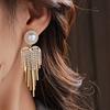Exaggerated Super Flash Heart Luxury Stylish Earrings Elegantlong Earrings Fashion Tassel Earrings