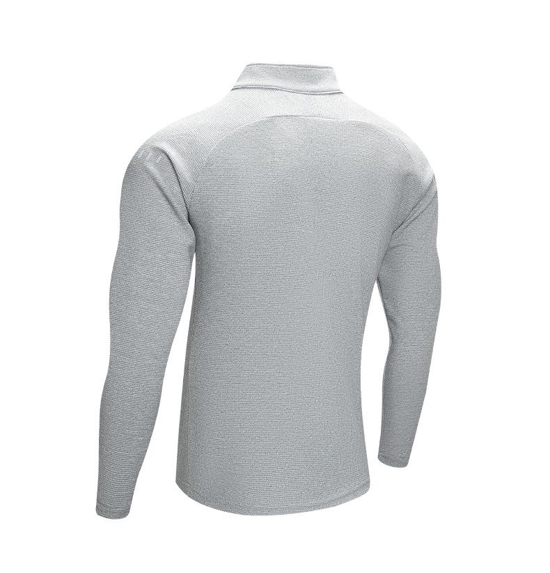 Men's Quick-Dry Elastic Long-Sleeve T-Shirt - Brushed Fleece Winter Hiking Base Layer