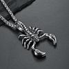 Unique Vintage Scorpion Pendant For Men Gothic  316L Stainless Steel Animal Necklace Biker Amulet Jewelry Dropshipping