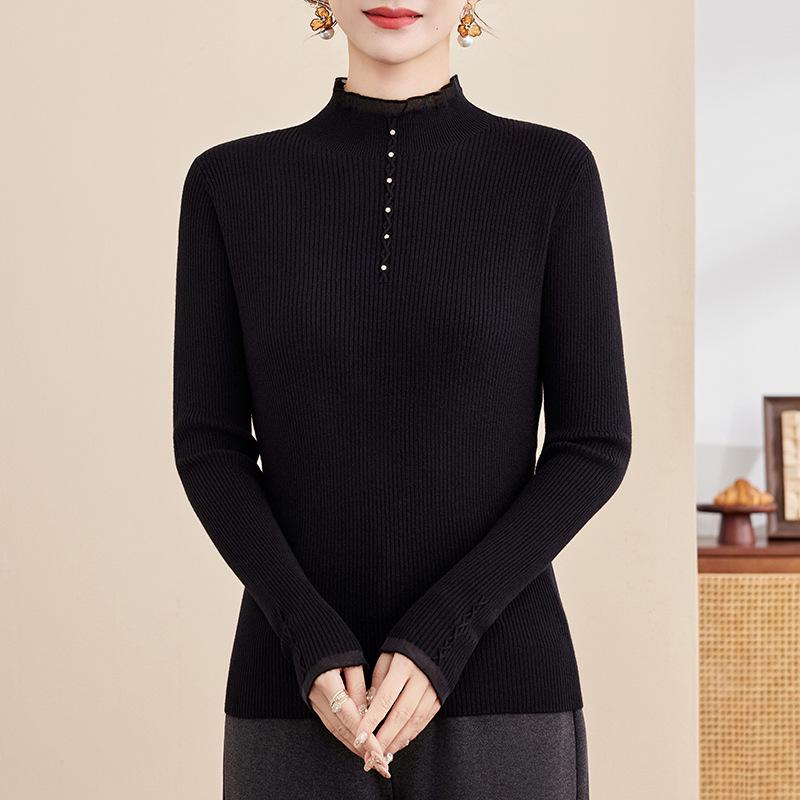 2025 New Winter Knit Sweater for Middle-aged Women - Stylish Base Layer