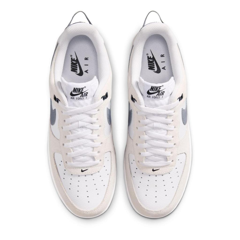 IR2007-100 Nike Air Force 1 Low 1 07 LV8 White Metallic Cool Gray (Men's)