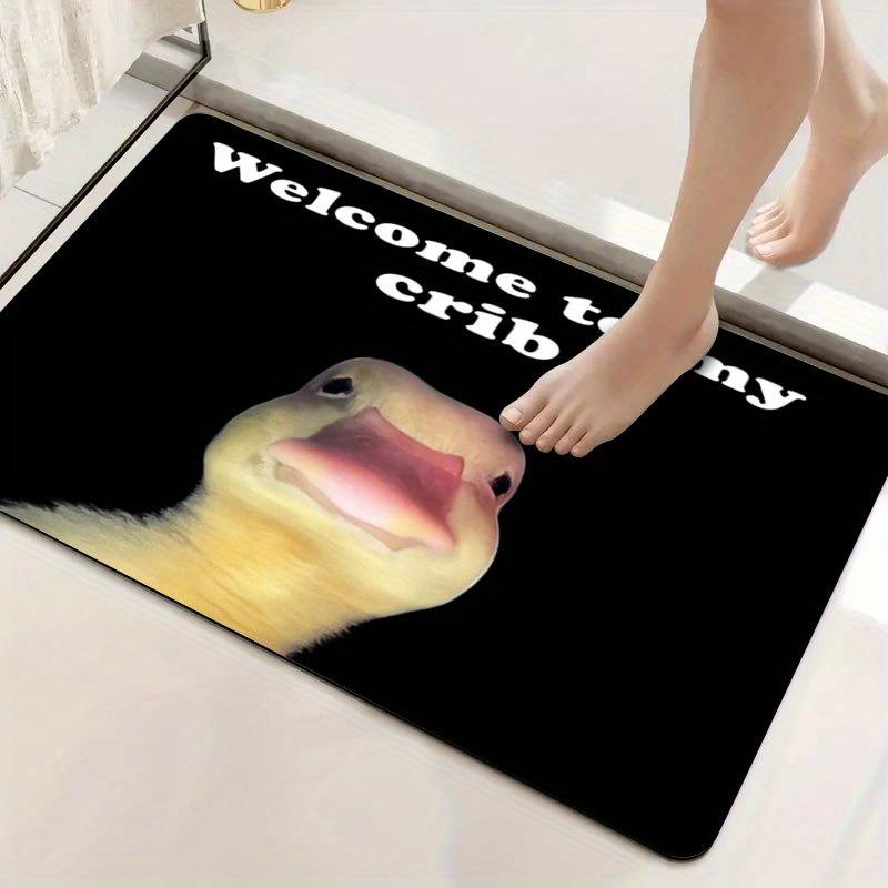 Hippity Hoppity Via dalla Mia Proprietà Tappeti di Benvenuto Retro Tappetini per la Cucina Davanti alla Porta Tappetino per l'Ingresso del Soggiorno Camera da Letto Tappetino Antiscivolo