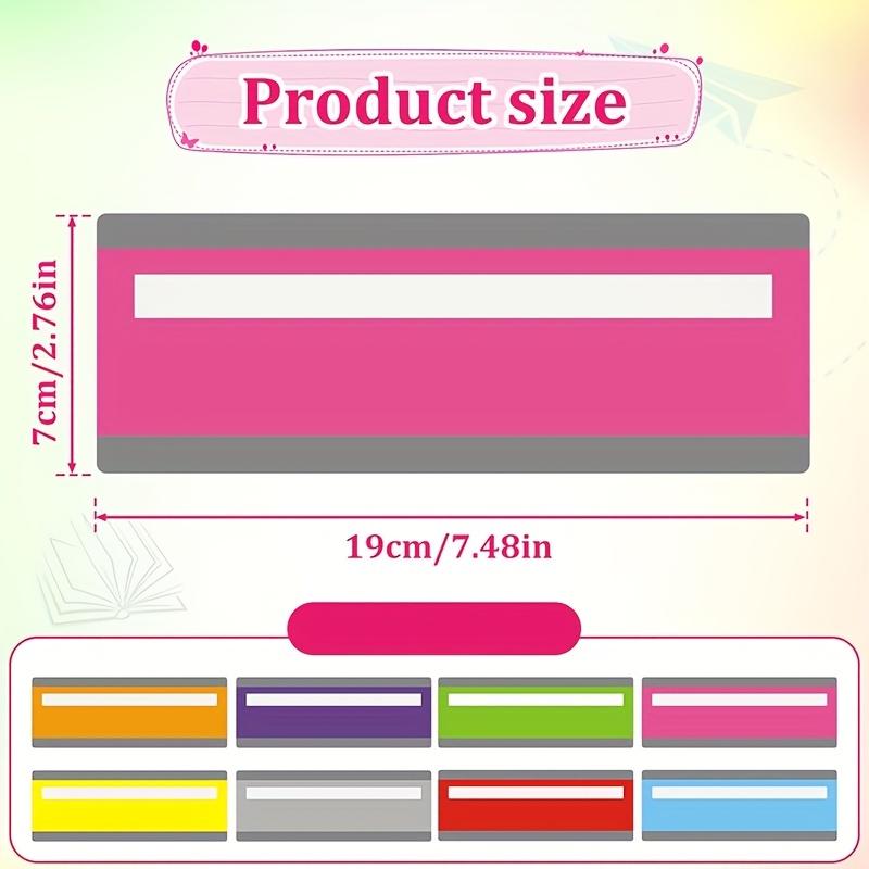 2 Pieces Large Size Guided Reading Strips Highlight W85 Overlays Multicolor Reading Tracking Rulers for Dyslexics Bookmarks