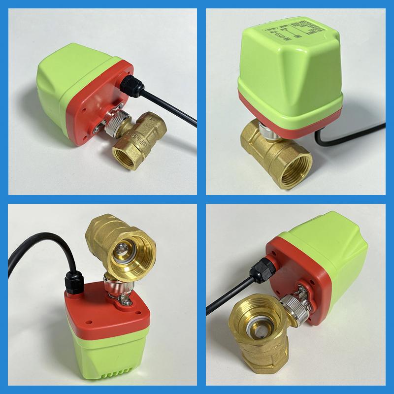 1/2" 3/4" 1" 2" IP65 Waterproof Motorized Ball Valve 220V 12V 24V Brass Electric Ball Valve 3 Wire/2 Wire Ball Valves