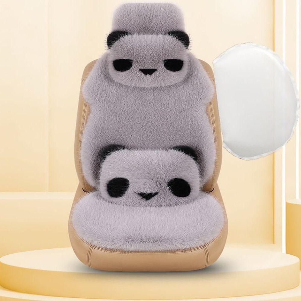 Neck Protection Pillow Car Headrest Waist Support Cartoon Panda Backrest Lumbar Support  Drive