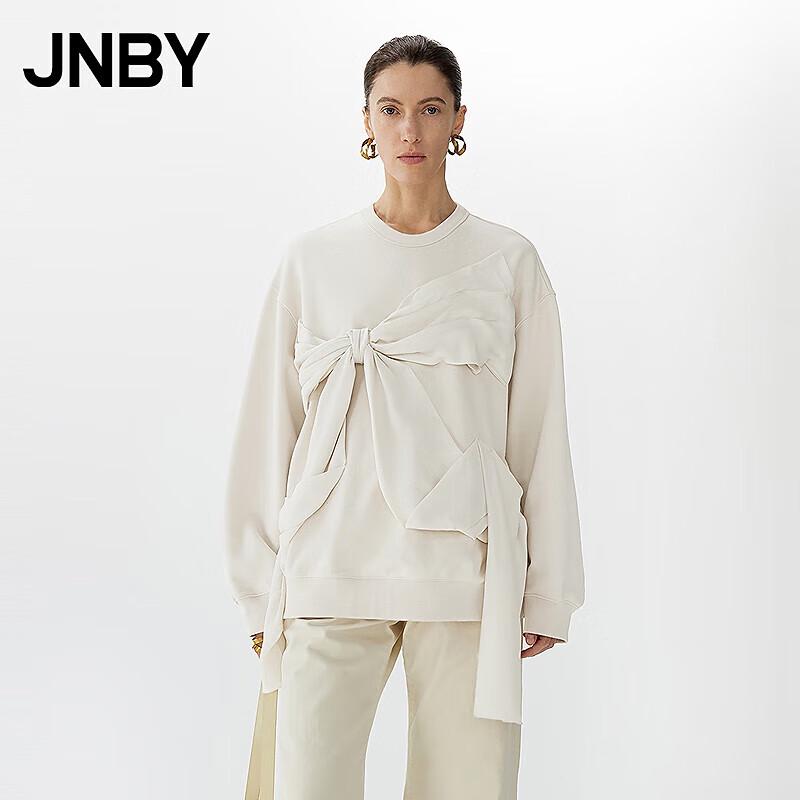 JNBY Spring 2025 Loose Fit Cotton Pullover Sweatshirt