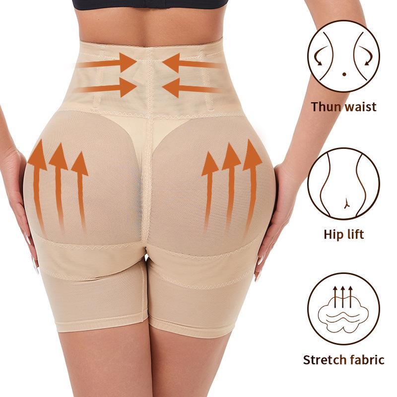 Women's Plus-Size Cross-Strap High-Waist Mesh Shapewear: Waist Cincher, Butt Lifter, Body Sculptor.