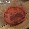Hand-carved Panda Zisha Pot Bearing Holder Elegant Dry Bubble Table Dry Brew Table Tea Tray Fruit Snack Plate Purple Mud Teaset
