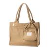 Canvas Tote Bag with Flocked Pouch