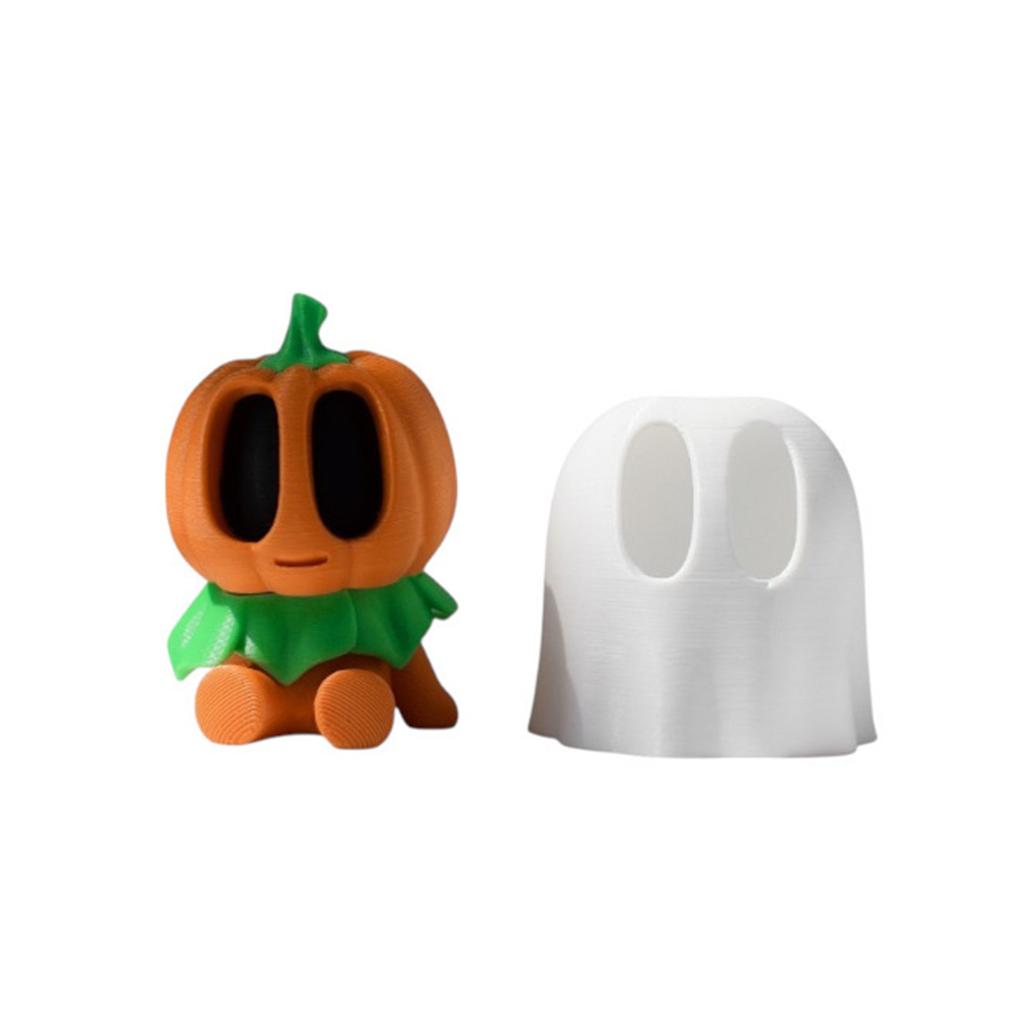 3D Printed Halloween Pumpkinman Pencil Transformation Decoration Figure