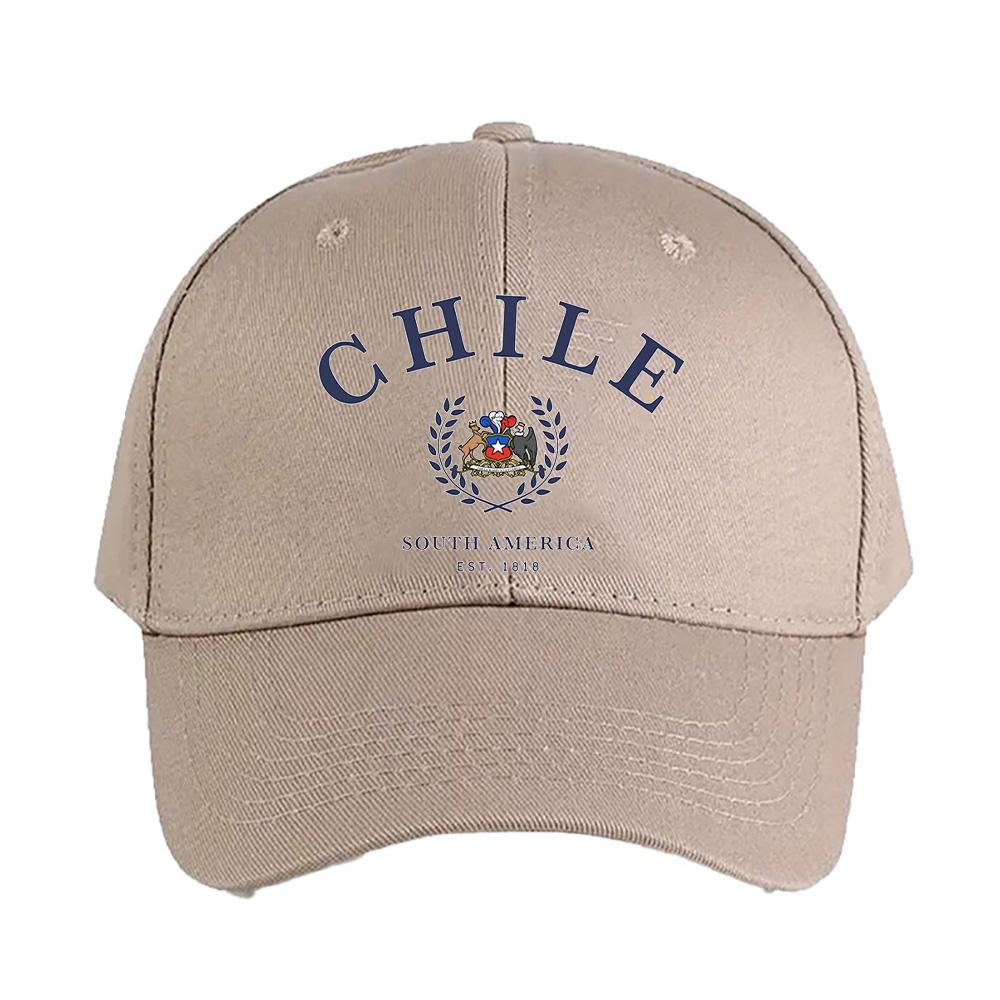 Chile South America Chilean Cap Summer Woman Man Baseball Cap Adjustable with Curved Brim Duckbill Cap Protection Sun Hats