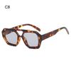 Retro Dobbeltbro Damesolbriller Stor Innfatning Leopard Brun Gradert Briller Mote Luksus Designer Solbriller Skygger