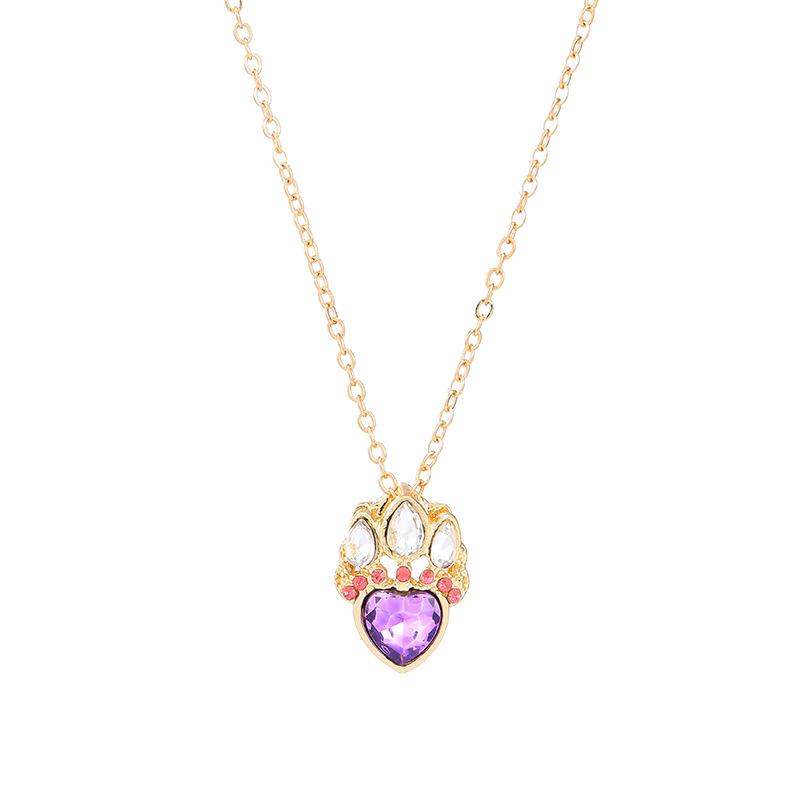 

Темперамент Мультяшный Кулон в виде Полого Сердца Любовь Цепочка на Ключицу Аксессуары Женское Бриллиантовое Ожерелье Простое золотой