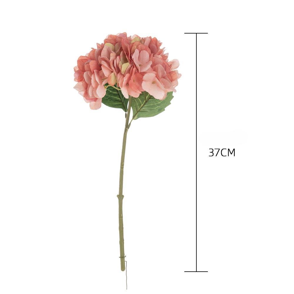 1pc Hydrangea Artificial Flower 37cm , Lifelike Silk Flowers DIY Wedding Bouquet Fake Flower for Table Centerpieces Home Decoration