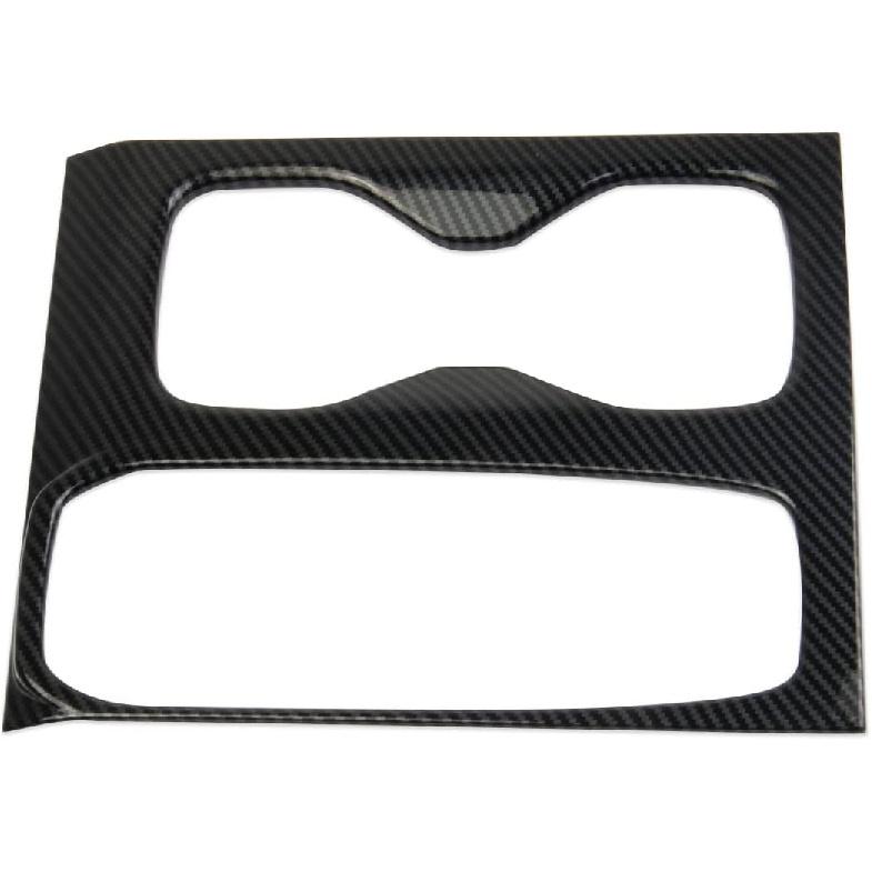 Korlot Carbon Fiber Center Console Gear Shift Cupholder Panel Cover Trim for Nissan Frontier 2022-2026