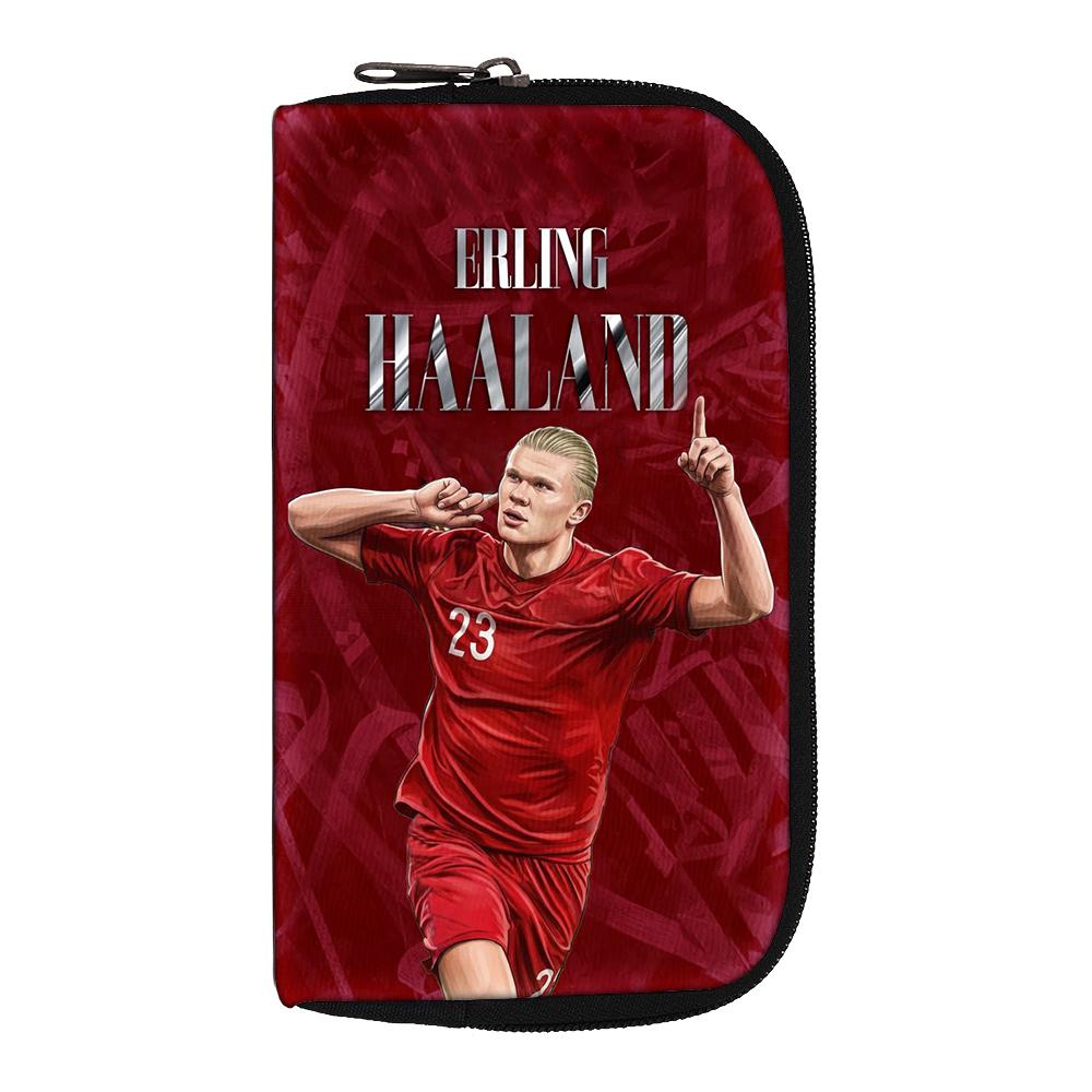 Haaland Wallets Portable Money Coin Purse Women Men Football Star Clutch Bag Credit Card Money Bags storage bag headphone bag