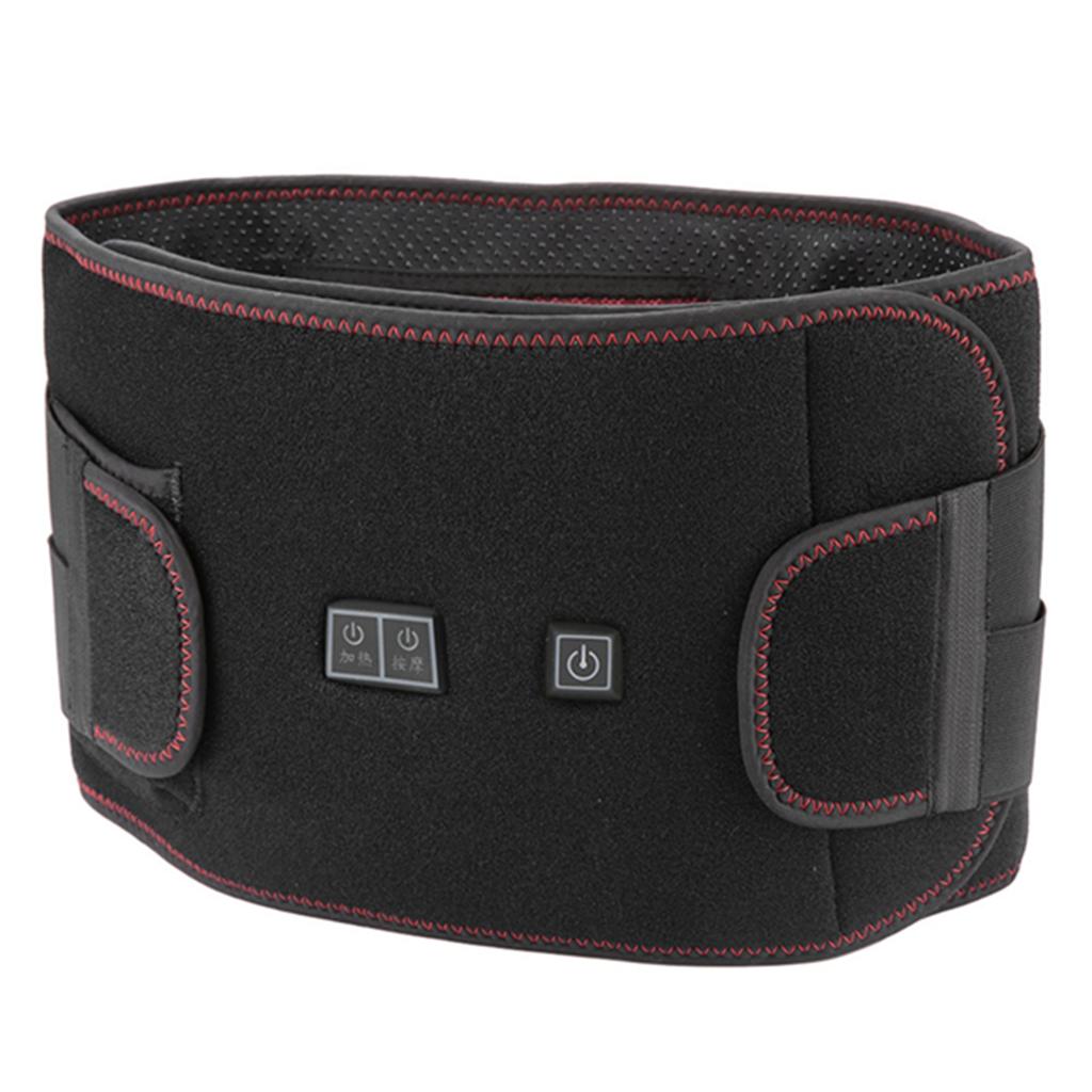 3 Sizes Electric Heat Therapy Far Infrared Vibration Hot Compress Waist Pain Relieve Belt
