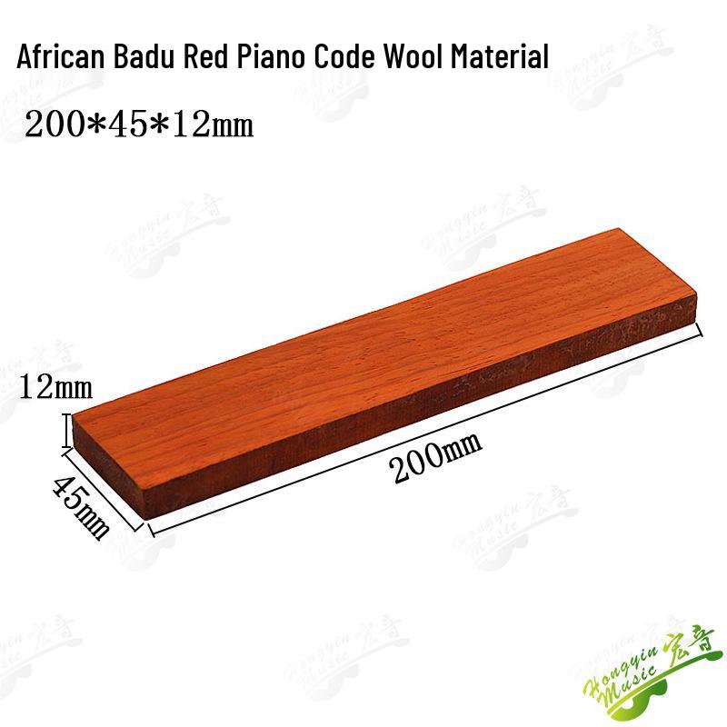 Ebony Rosewood Solid Wood Guitar Bridge Felt - Handmade Lower Drive Square Stock