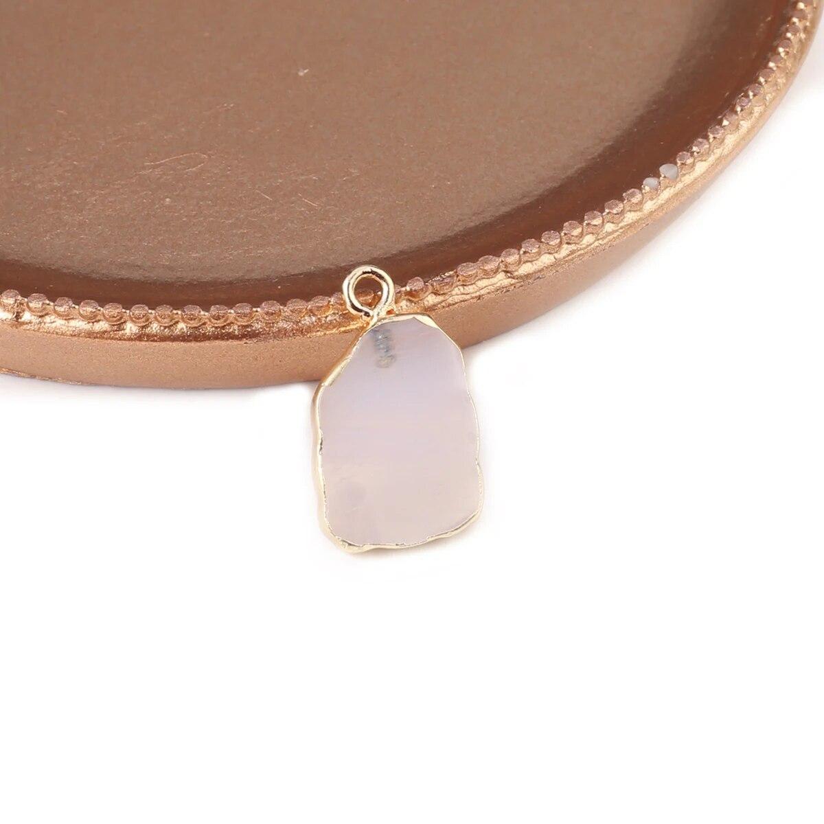 

2 шт. небольшой кулон из натурального камня бирюза/обсидиан нерегулярный квадратный кулон для изготовления ювелирных изделий DIY серьги браслет аксессуар 20x12x2-3mm