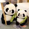 Bamboo Hugging Panda Shoots Plush Toy Animal Stuffed Doll Decoration Gift Kids