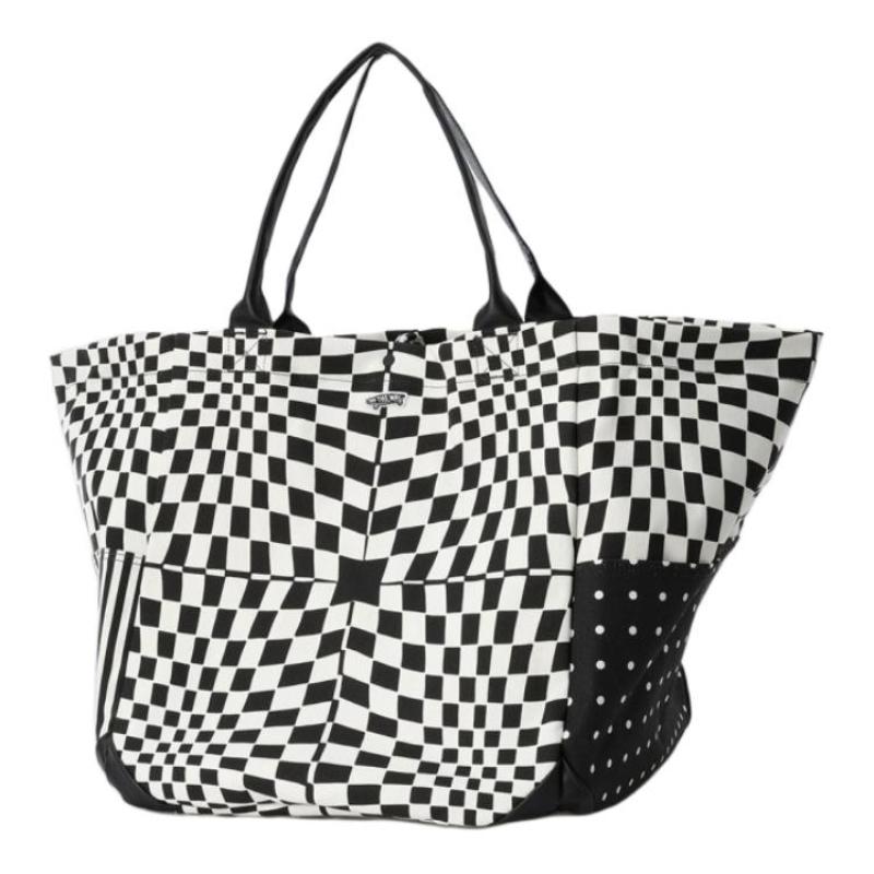 Vans Cotton Canvas Tote Shopping Bag Handbag Shoulder Bag Women's Black Vans VN000GW6BLK1