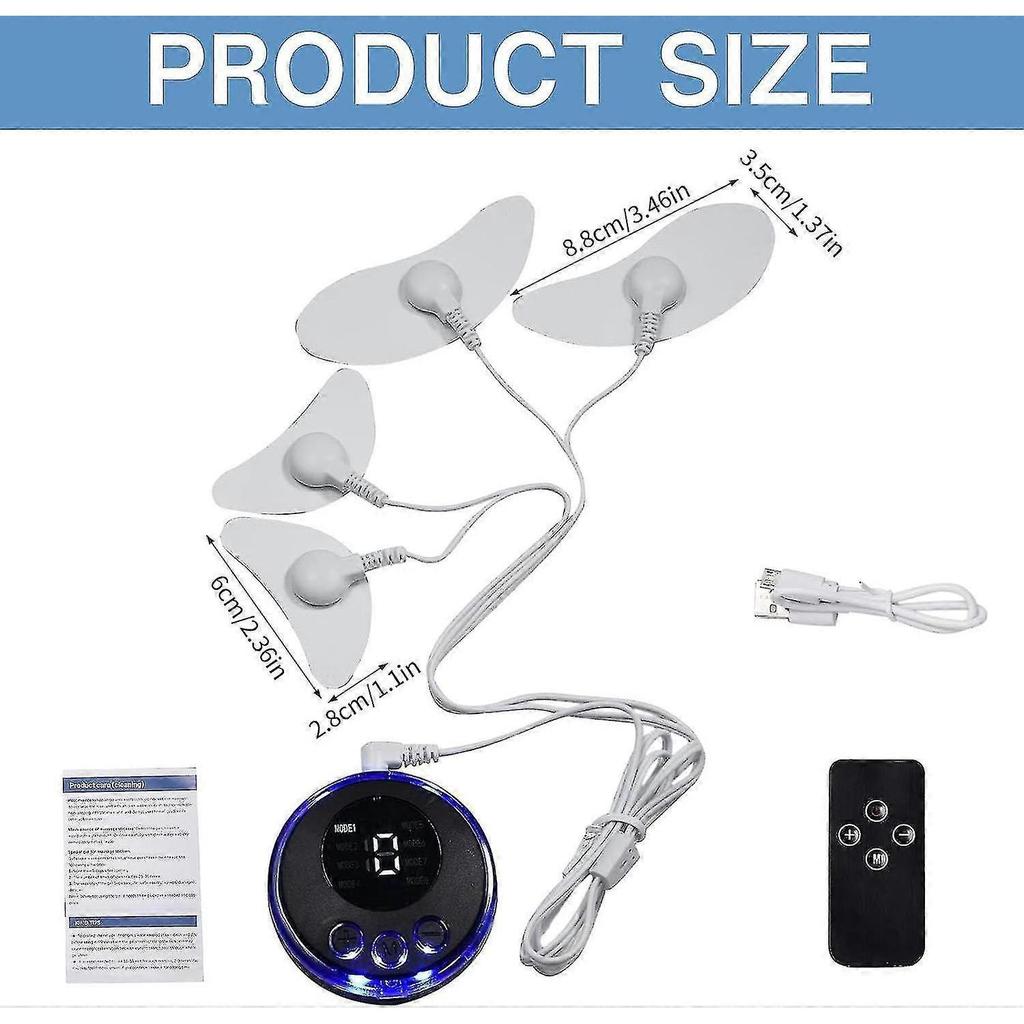 EMS Facial Massager, Electric Face Massage Device with 8 Modes & Patch Pads for Skin Tightening, Facial Lifting & Muscle Stimulation