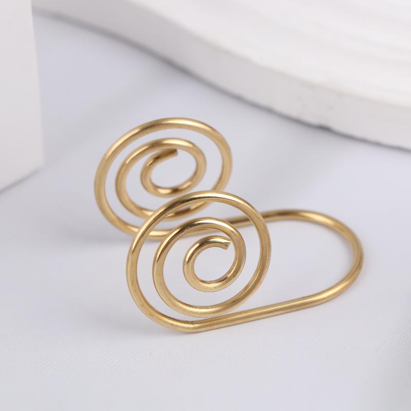 Adjustable Metal Palm Ring Portable Jewelry Accessories Spiral Palm Ring Handmade Reiki Energy Spiral Hand Ring Gift