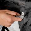 Heated vest sleeveless usb women's men's quilted black jacket l Heated vest black size XL
