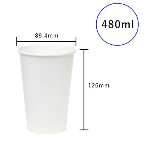 [Case Sale] Sunnap FMX Tough Cup, White, 480ml, 1000-count, C4850APFS