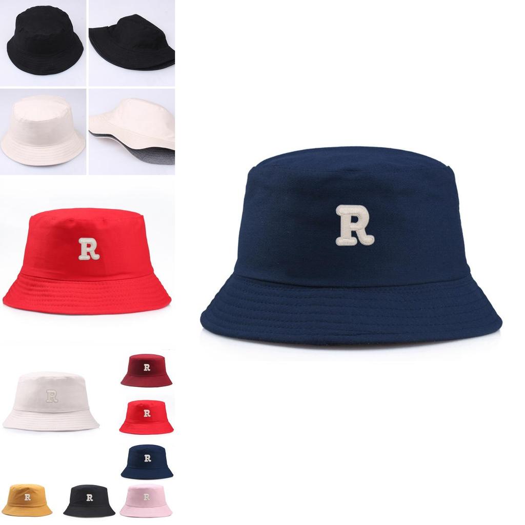 Stylish Cotton Bucket Hats With Letter R For Women And Men Perfect For Summer Outings!