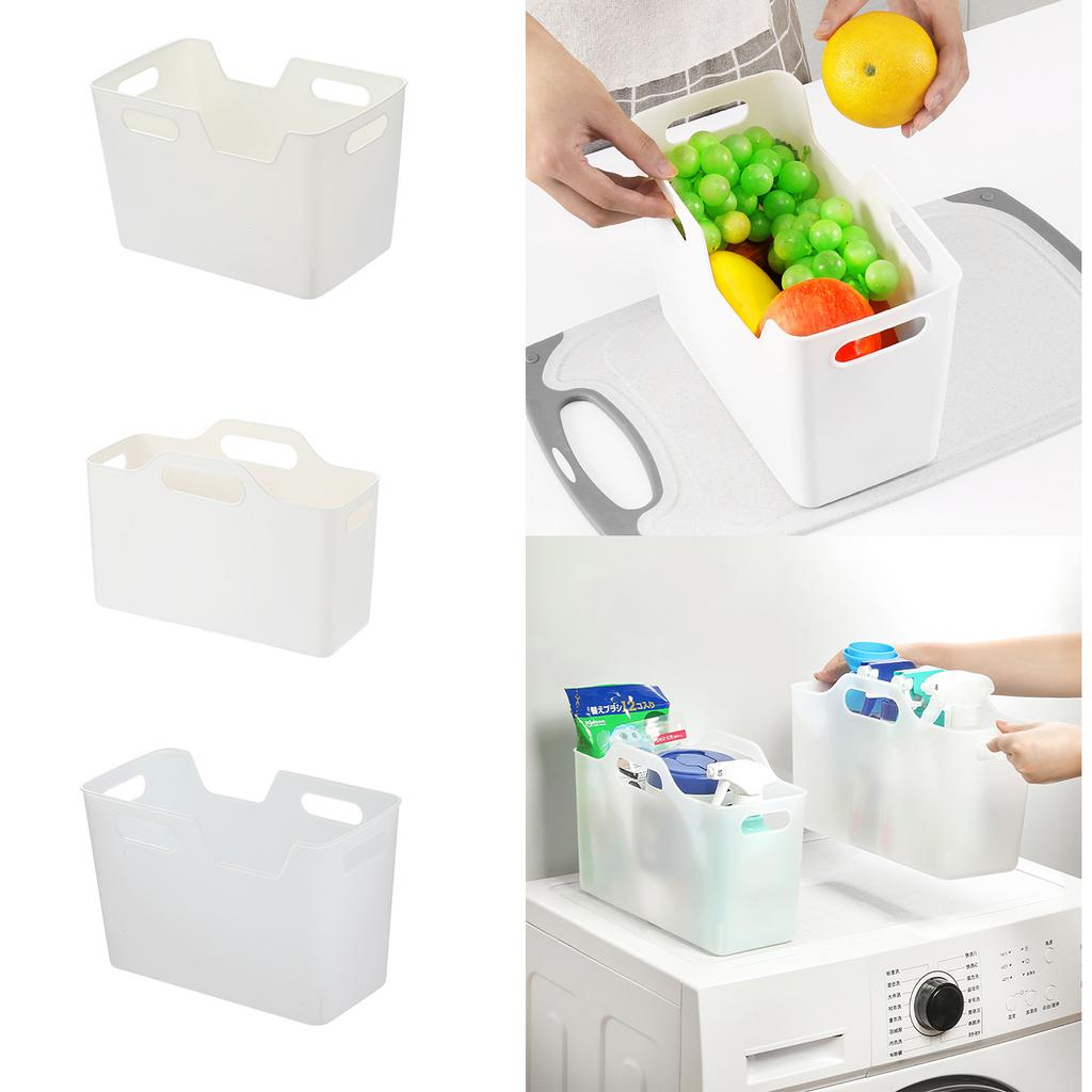 Comfortable Storage Box for Women Hand Box Plastic Organizing Basket Portable Storage Case for Kitchen Bathroom Office