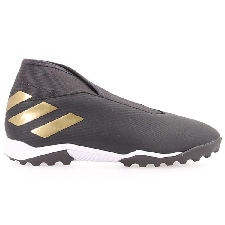 Adidas Nemeziz 19.3 Round Toe Slip-On Color Block Sports TF (Rubber Studs) Firm Ground Artificial Grass Non-Slip Football Shoes EF0386