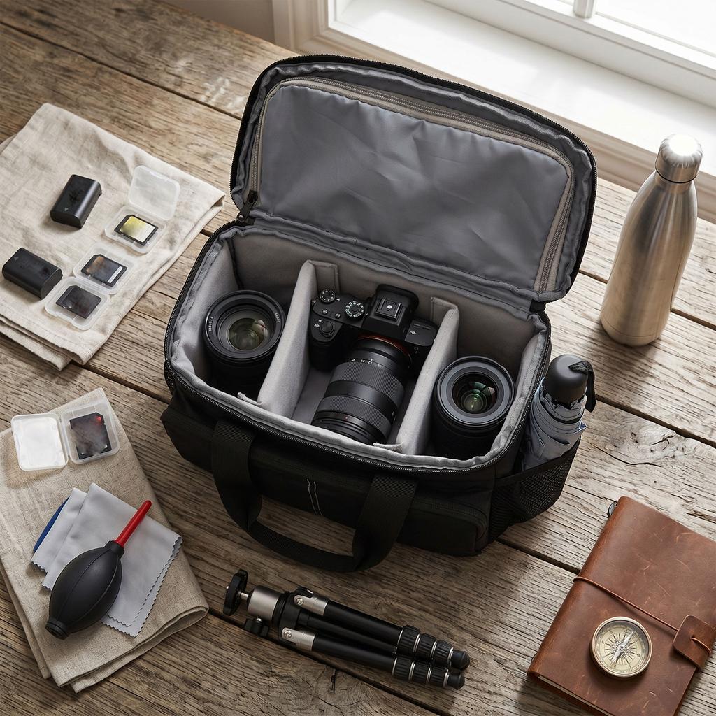 Rainproof Camera Sling Bag Crossbody DSLR Camera Bag Travel Camera Shoulder Bag