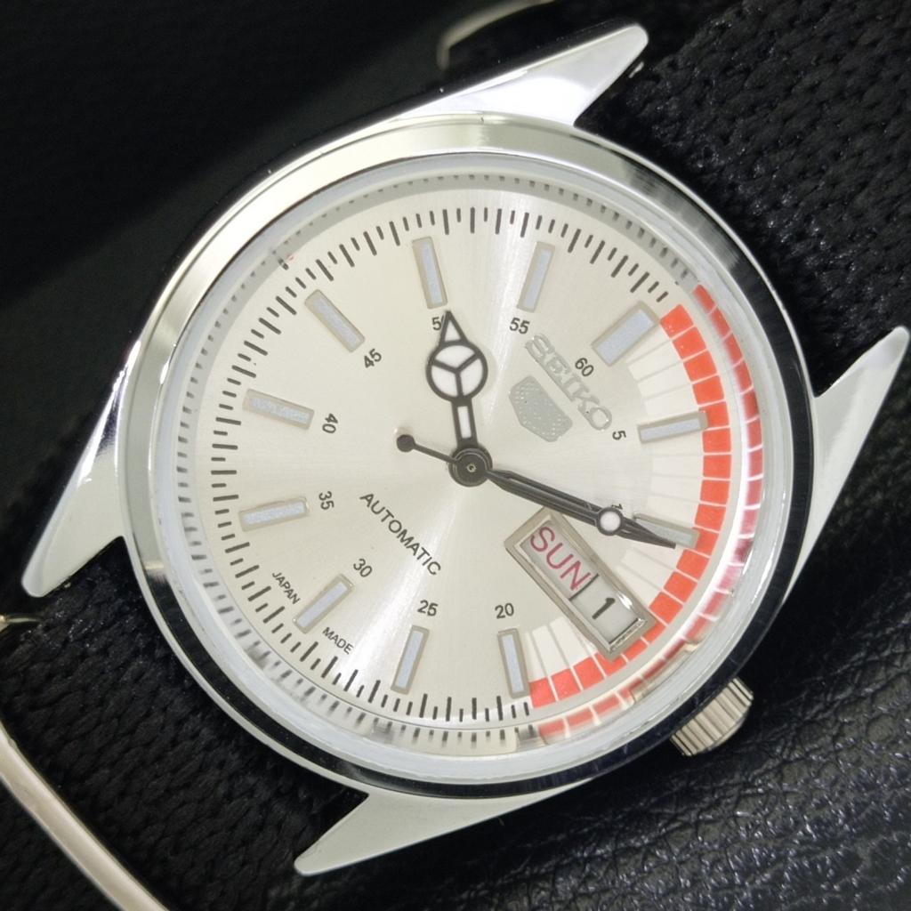 JAPAN VINTAGE REFURBISHED SEIKO 5 AUTOMATIC 6309A MENS SILVER WATCH A440749-d Sk-a440749-2