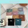 32133 Plain Corduroy Weave Tag Drawstring Closure Cosmetic Bag Women Portable Large Capacity