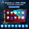 ESSGOO 9" Carplay Android Auto Car Radio AM 522~1629 kHz 2Din Android 4G 64G Universal Multimedia Player Autoradio Stereo GPS