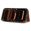 For iPhone 17 Pro Case Line Imprinted Color Splicing Leather Phone Cover