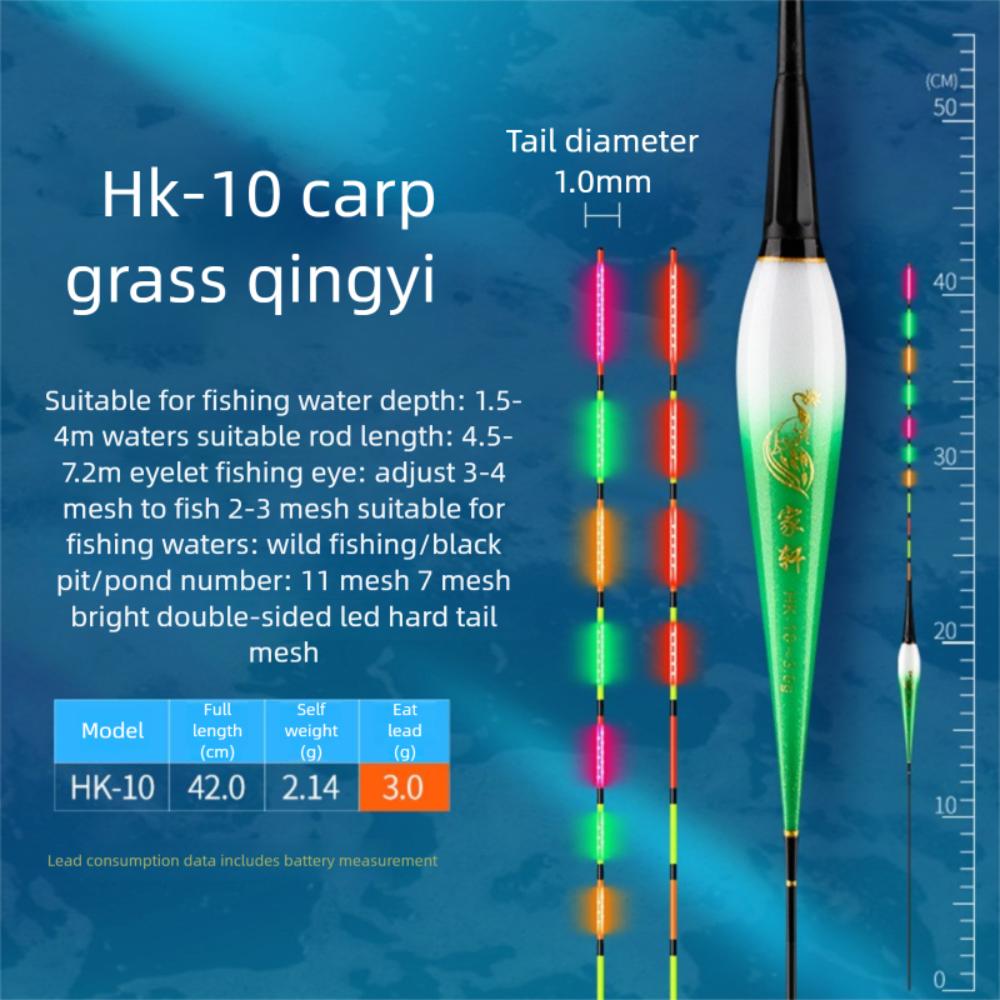Buoy Strike LED Light Float Indicator Rock Fishing Floats New Electronic Fishing Float  Long Tail