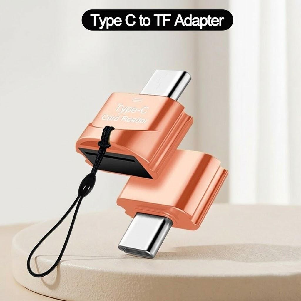 

USB 3.0 Type C to Micro SD TF Adapter OTG Card Reader Mini Smart Memory Card Reader for Phone Laptop Compatible Fast Transfer розового золота