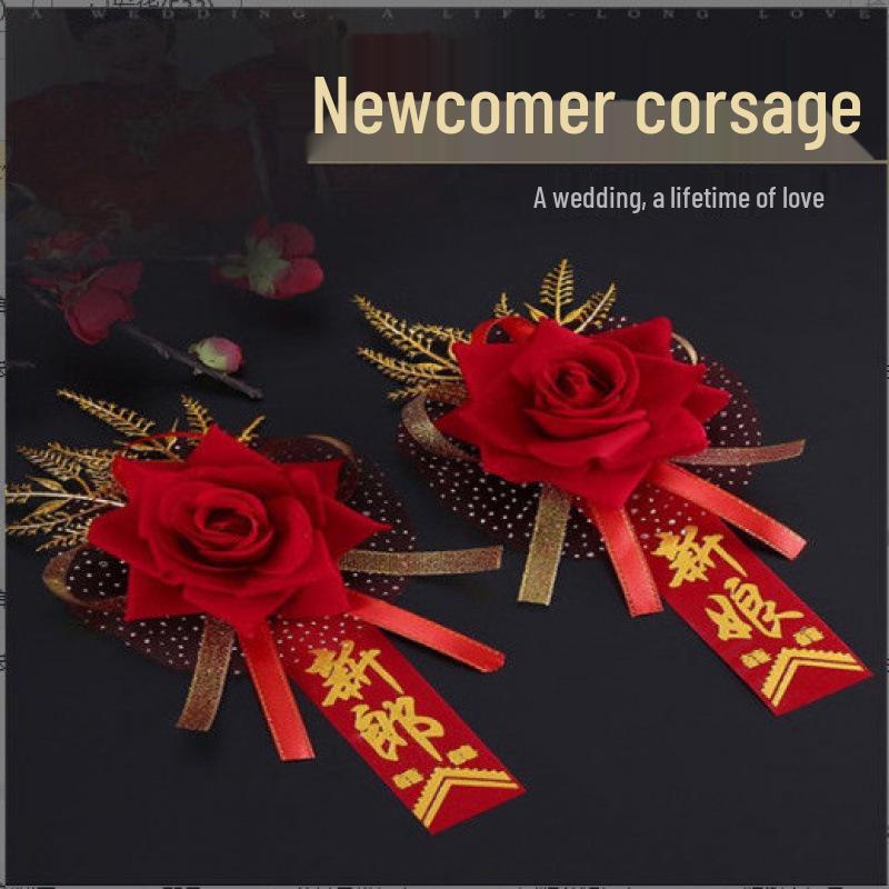 European Style Bridal Bouquet with Small Roses - Pink & White