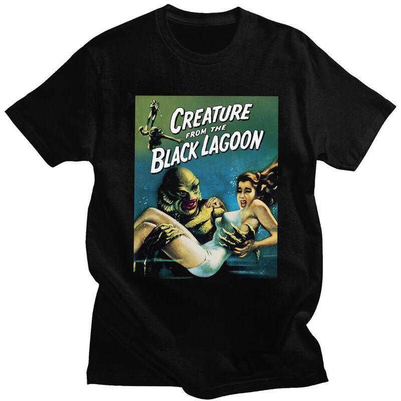 

Custom Creature From The Black Lagoon T Shirt Men Short Sleeve Halloween Horror Movie Tee Tops Oversized Tshirt Merch - Men s... S