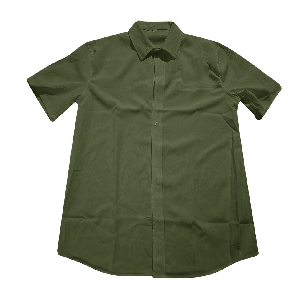 Mens Casual Shirt Short Sleeve Button Down Shirt Summer Beach Shirts