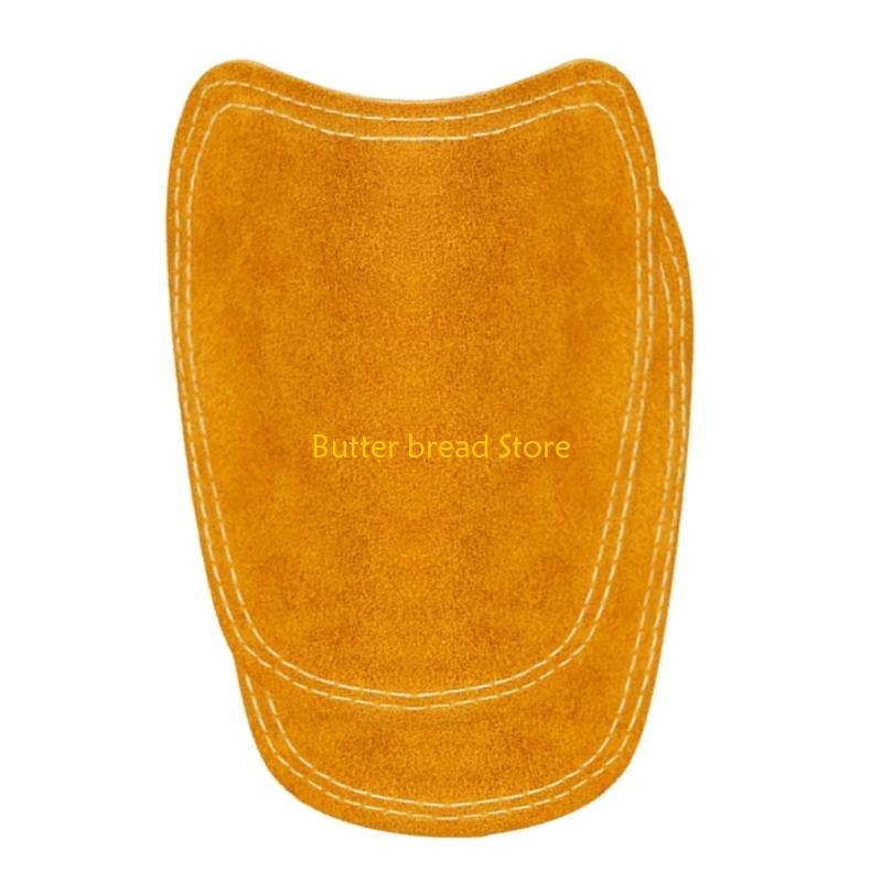 

W89C Heat Resistant Leather Welders Shoe Protectors Covers Sleeve for Industrial Use жёлтый