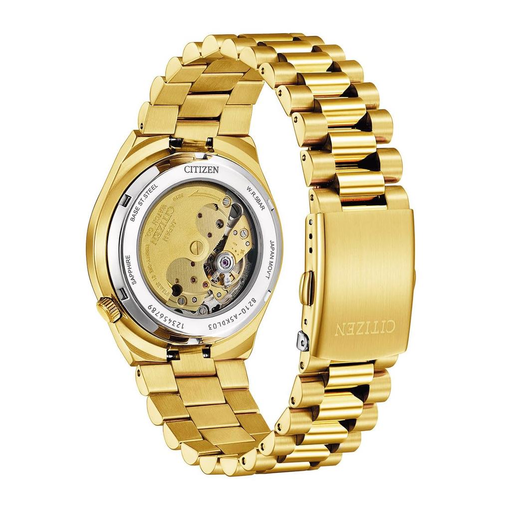 Citizen Tsuyosa Collection Automatic Men's Wristwatch NJ0152-51X Sapphire Glass Green Gold