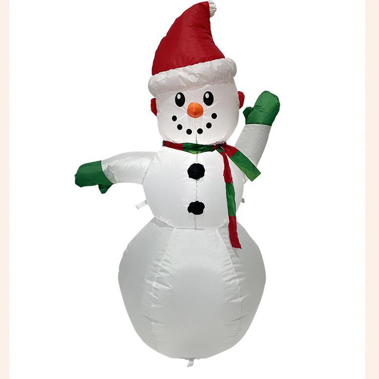 Christmas Bear Inflatable Decoration - Outdoor Holiday Prop with Christmas Tree